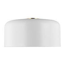  7705401EN3-115 - Malone transitional 1-light LED indoor dimmable large ceiling flush mount in matte white finish with